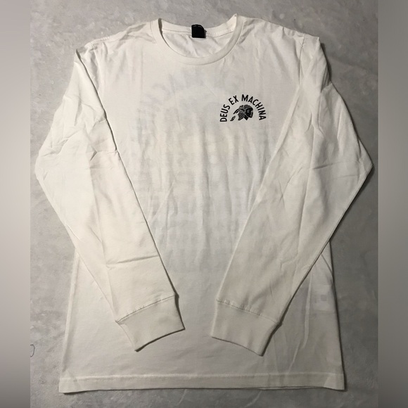 Deus Ex Machina Off White Long Sleeve Crew Neck Tee - Picture 2 of 11